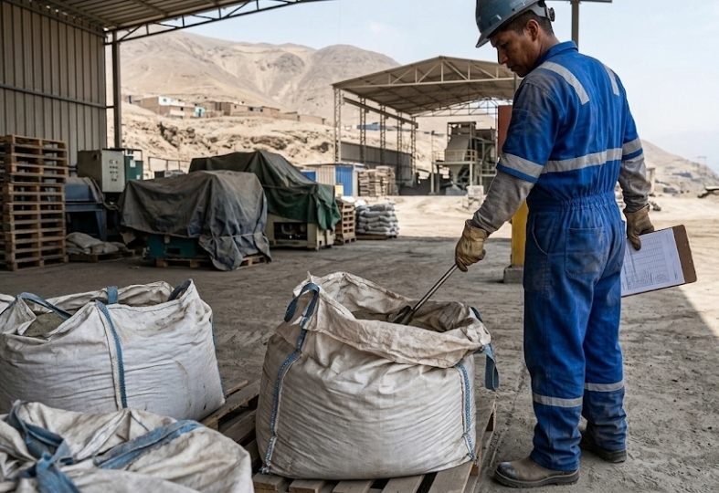 Obrero y Ayudante de Control de Calidad en Productos Mineros